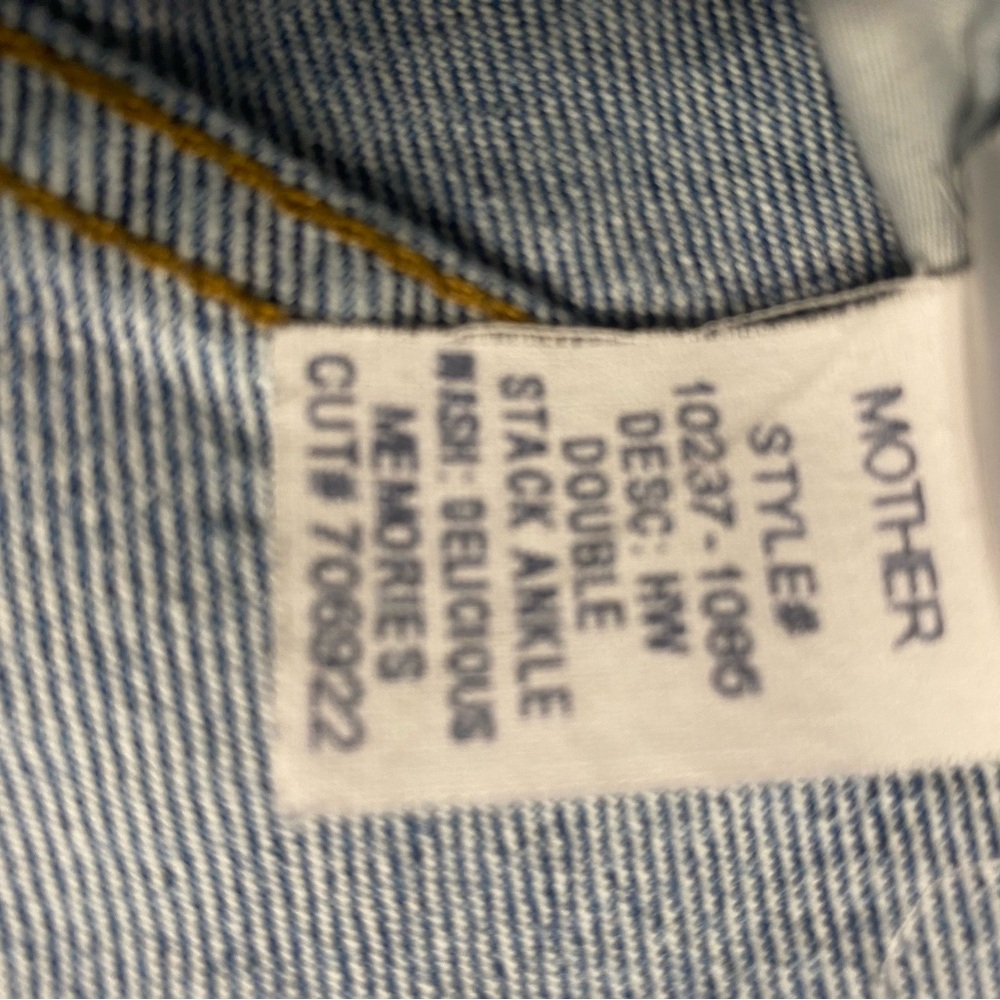 Mother Snacks 
Straight Leg Jeans in Medium Blue Denim - Picture 4 of 6